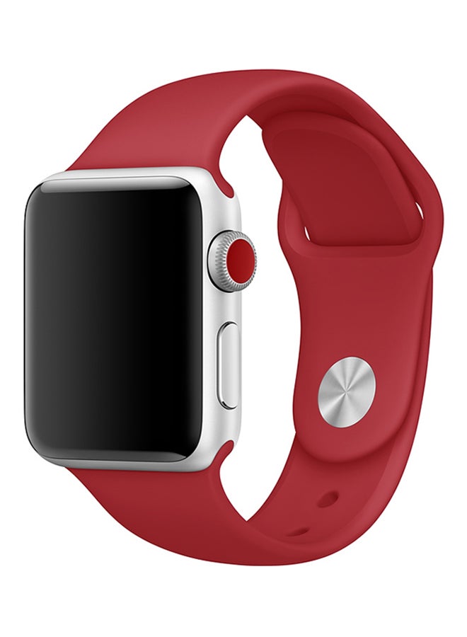 Replacement Band For Apple Watch Series 4 42/44 mm Wine Red