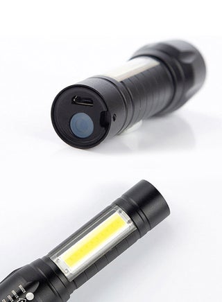 مصباح يدوي COB LED وامض متعدد الاستخدامات قابل للشحن بمنفذ USB 0.05كيلوجرام - view 2