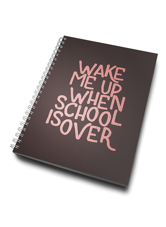 A4 Spiral Notebook Brown