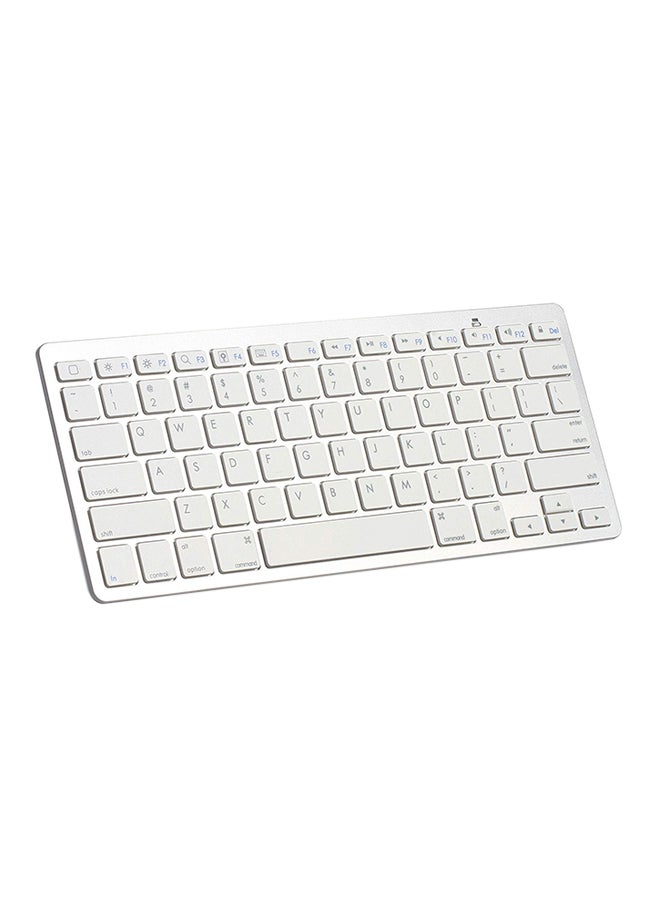 EHOME Ultra-Slim Wireless Bluetooth Keyboard White - Image 1