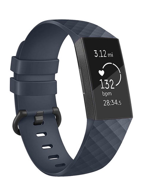 Replacement Band For Fitbit Charge 3 Large Marine Blue