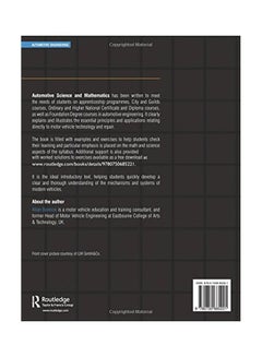 Automotive Science And Mathematics paperback english - 10 Mar 2008  - Image 2