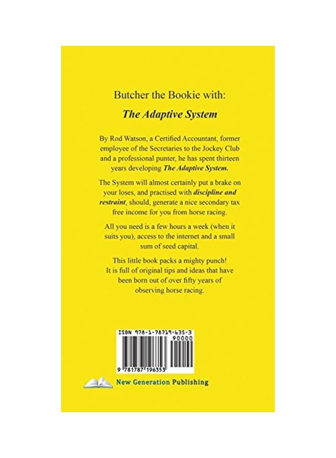 The Adaptive System: How To Profit From Backing And Laying Racehorses hardcover english - 13 Dec 2017 - v1550143193/N21099411A_2