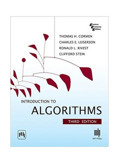 Introduction To Algorithms Paperback English by Thomas H. Cormen|Charles E. Leiserson|Ronald L. Rivest|Clifford Stein - 01 Apr 2010