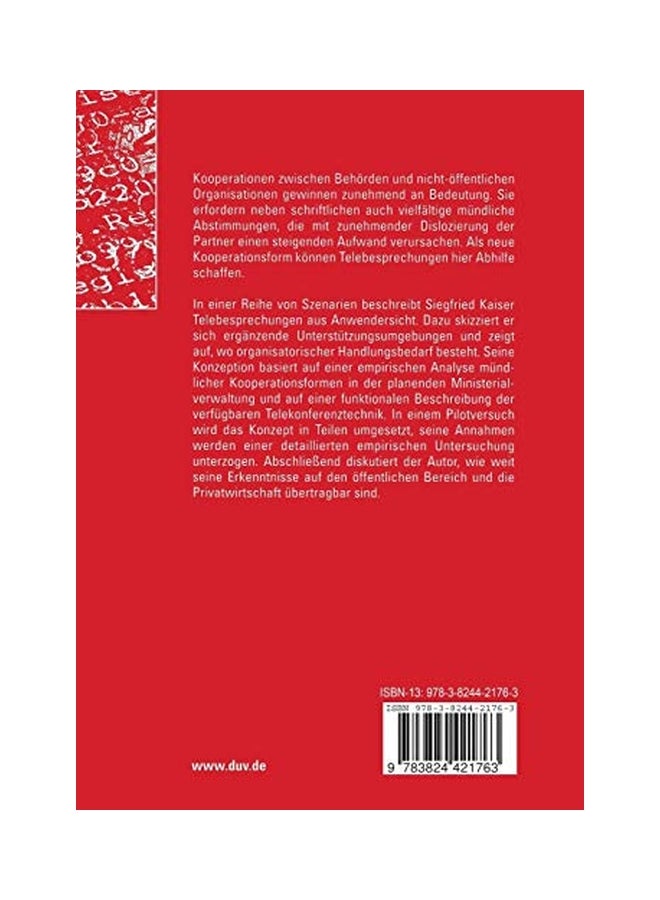 Telebesprechungen In Der Planenden Ministerialverwaltung paperback german - 29 Jan 2004 - Image 2