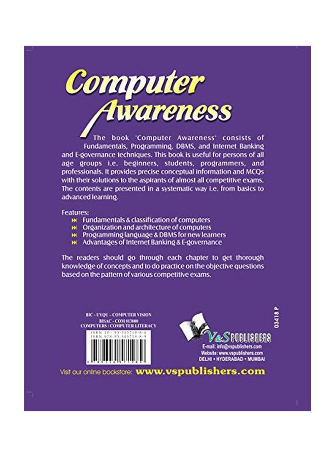 Computer Awareness: Exclusively For The Students Preparing For Competitive Examinations paperback english - 20-May-17  - Image 2