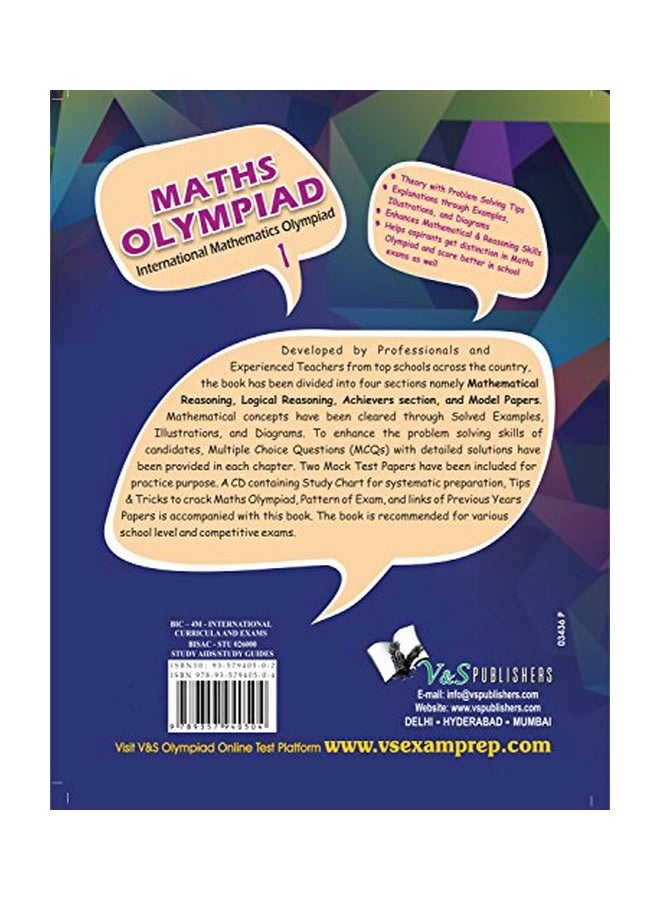 null - International Maths Olympiad - Class 1 With CD paperback english - 20-Apr-16 - Image 1