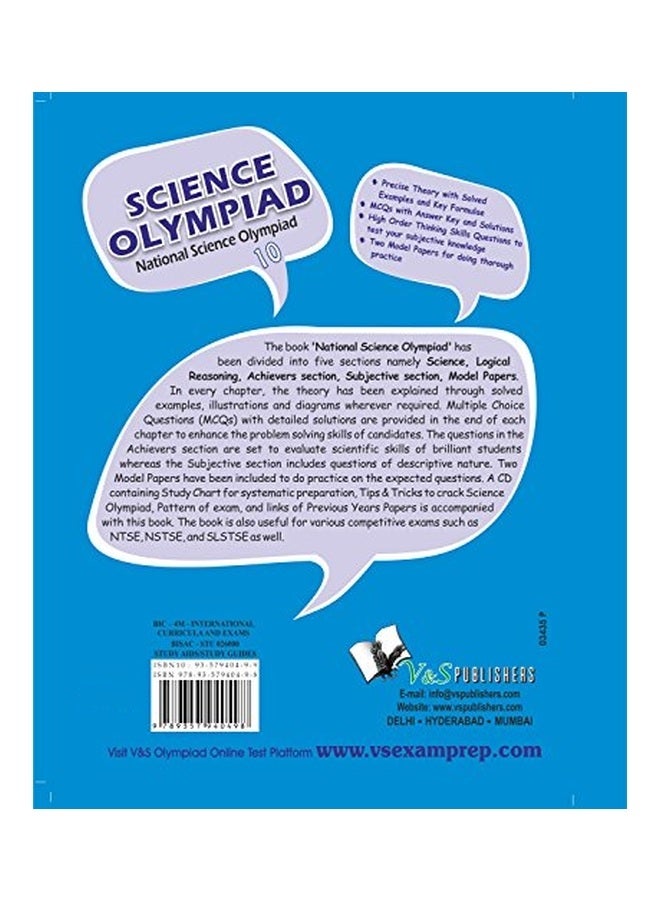 null - National Science Olympiad - Class 10 With CD paperback english - 20-Apr-16 - Image 1