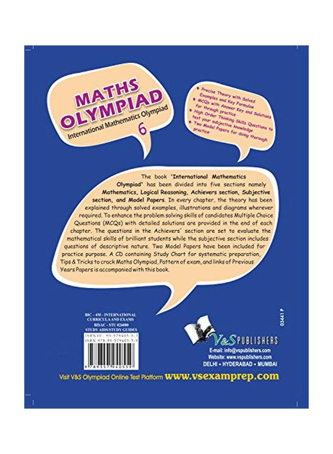 International Maths Olympiad - Class 6 With CD paperback english - 20-Apr-16  - Image 2