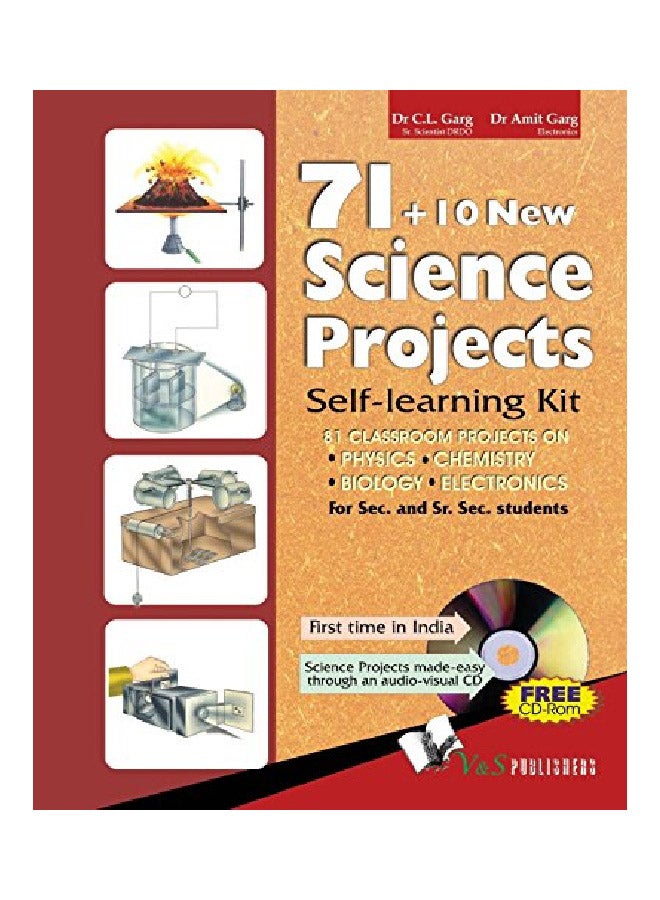 71+10 New Science Projects With CD: Self Learning Kit Paperback English by C. L. Garg - 15-Jun-11 