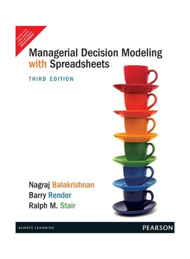 null - Managerial Decision Modeling With Spreadsheets Paperback English by Balakrishnan - Image 1