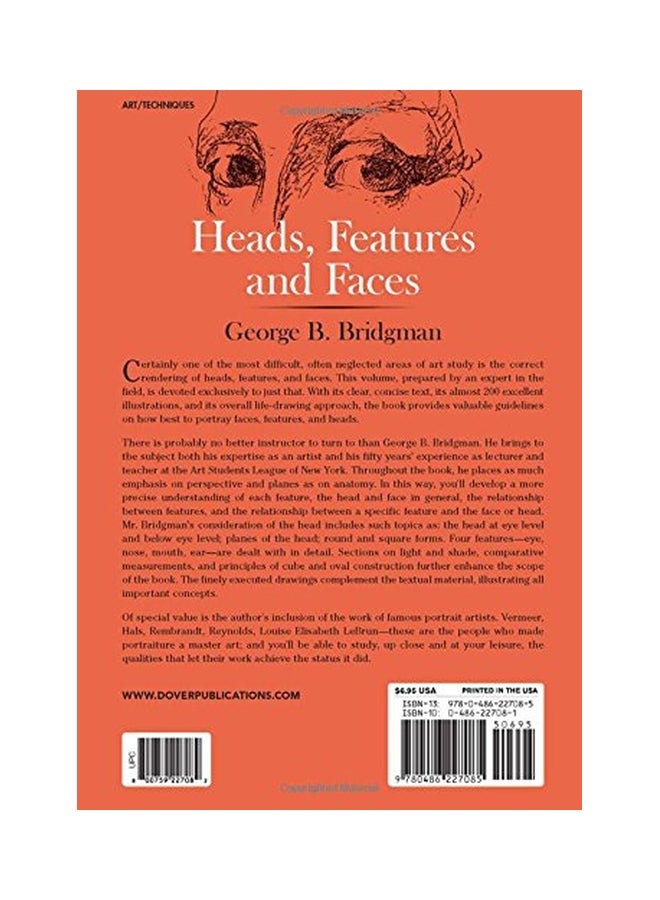 Heads, Features And Faces Paperback English by George B. Bridgman - 1-Jun-74