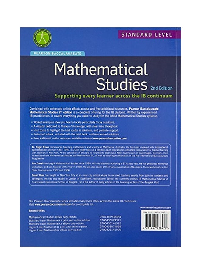 Standard Level Mathematical Studies paperback english - 4-Feb-18  - Image 2