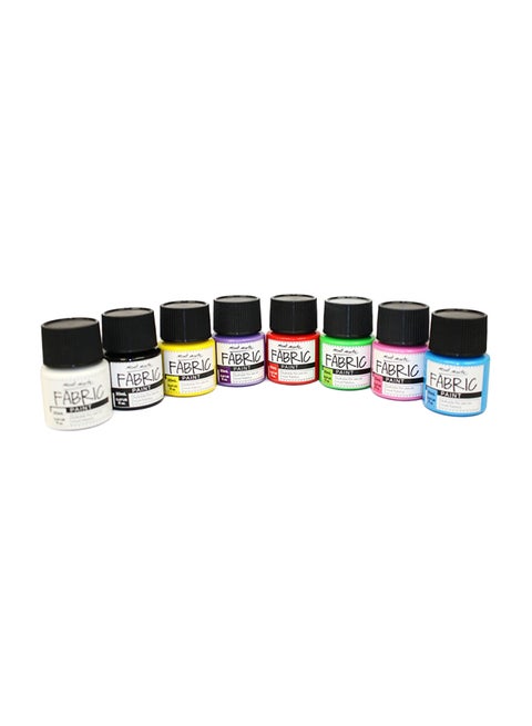 8-Piece Fabric Paint Set 8x20 ml Multicolour