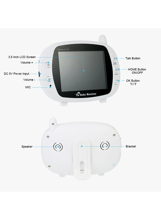 Generic - Baby Monitor Security Camera With 3.5-Inch TFT LCD - Image 1
