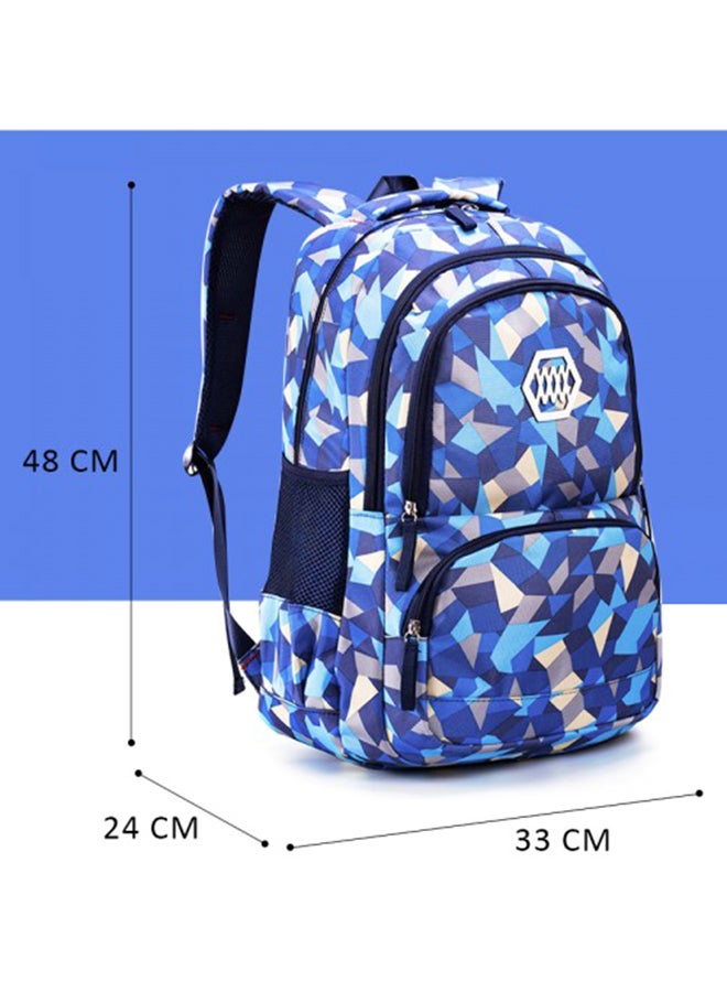 سامبوكس حقيبة ظهر SB بأشكال هندسية أزرق - Image 3