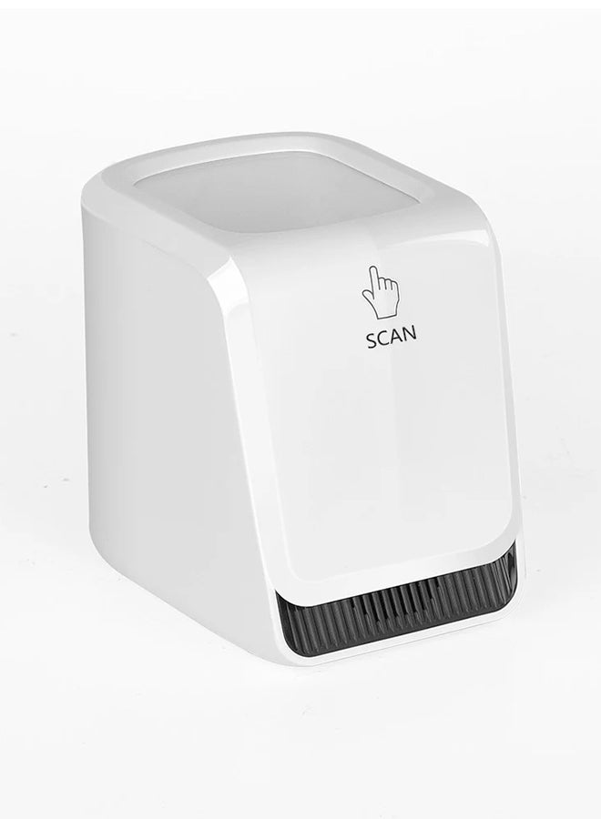 Generic Handsfree Wired QR Barcode Scanner White  - Image 2