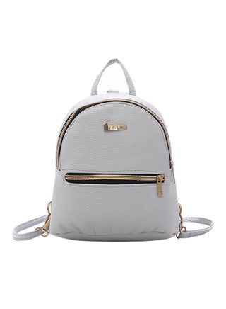 Leather Small Backpack Grey - v1550211713/N20887123A_1