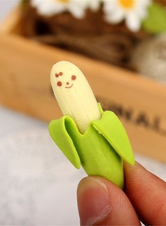 Cool Baby 2-Piece Banana Shaped Pencil Eraser Set Multicolour  - Image 2
