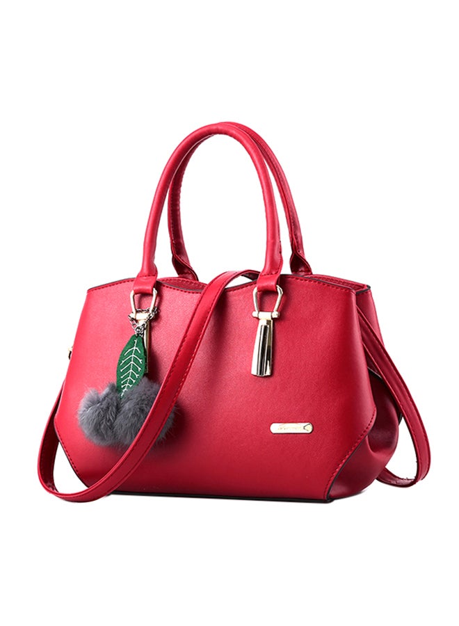 Designer Shoulder Bag Wine Red 