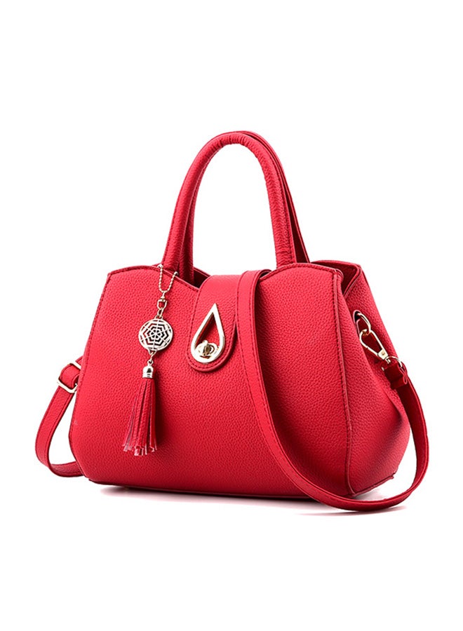 Designer Shoulder Bag Wine Red 