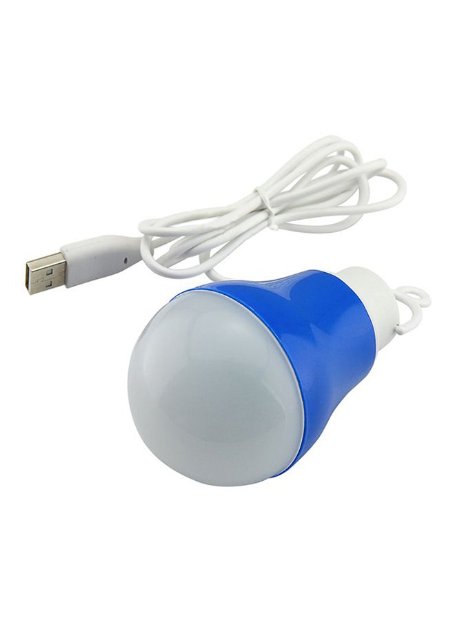مصباح LED مزود بمنفذ USB أزرق 