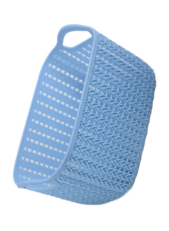 Sharpdo - Woven Storage Basket Blue 24x16.5x13.5cm - Image 1
