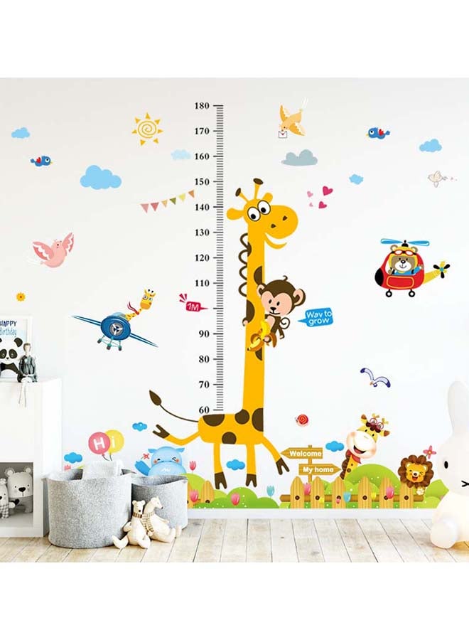 Umiwin Giraffe Printed Height Measuring Wallpaper Multicolour 50x70cm  - Image 2
