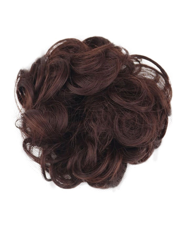 Real Natural Curly Messy Bun Hairpiece Scrunchie Hair Extensions As Human Style