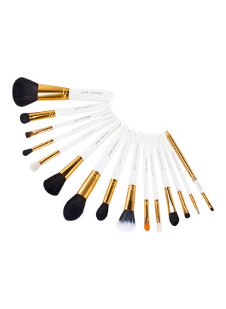 15-Piece Pro Makeup Brushes Set White - v1550219235/N20886707A_1