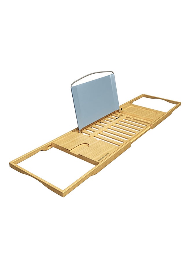 سيثيريا صينية لحوض الاستحمام من الخيزران ذهبي/رمادي 177.8 x 9.7 x 55.9Ø³Ù†ØªÙŠÙ…ØªØ± - Image 1