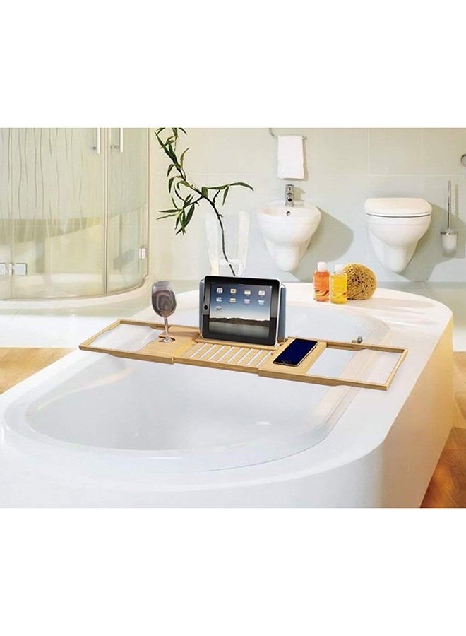 سيثيريا صينية لحوض الاستحمام من الخيزران ذهبي/رمادي 177.8 x 9.7 x 55.9Ø³Ù†ØªÙŠÙ…ØªØ± - Image 3