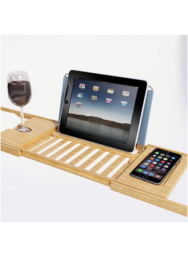 سيثيريا صينية لحوض الاستحمام من الخيزران ذهبي/رمادي 177.8 x 9.7 x 55.9Ø³Ù†ØªÙŠÙ…ØªØ± - Image 2