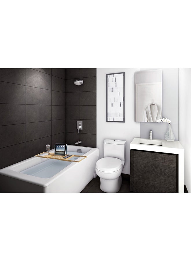 سيثيريا صينية لحوض الاستحمام من الخيزران ذهبي/رمادي 177.8 x 9.7 x 55.9Ø³Ù†ØªÙŠÙ…ØªØ± - Image 5