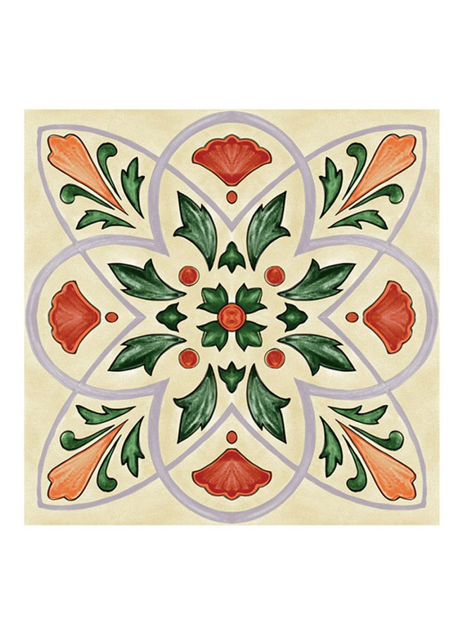 GEMWON 5-Piece Self Adhesive Waterproof Hard Tile Stickers 08 Multicolour 20x20x0.5cm