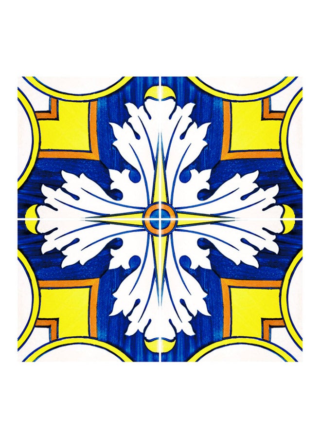 GEMWON 5-Piece Self Adhesive Waterproof Hard Tile Stickers 20 Multicolour 20x20x0.5cm