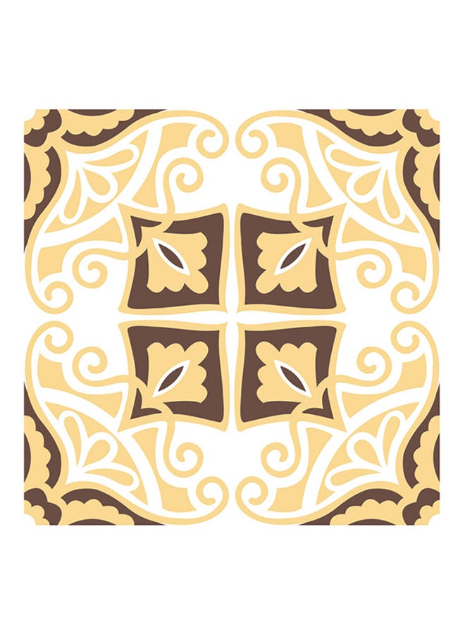 GEMWON 5-Piece Self Adhesive Waterproof Hard Tile Stickers 19 Multicolour 20x20x0.5cm