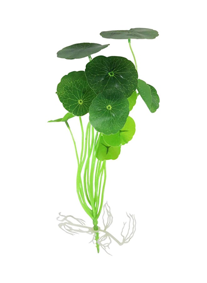 Bluelans Artificial Fish Tank Decoration Lotus Leaf Foliage Green - Image 1