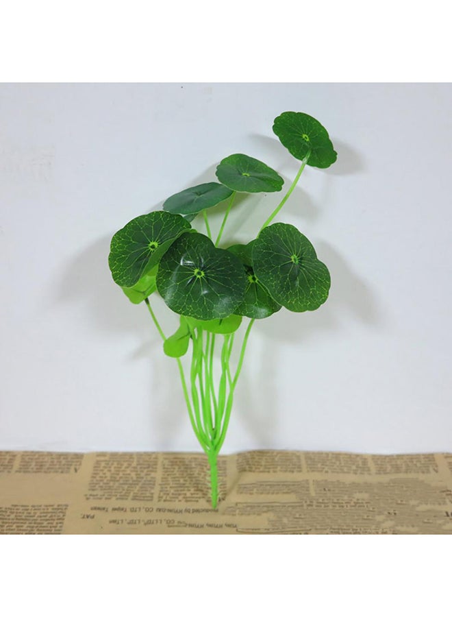 Bluelans Artificial Fish Tank Decoration Lotus Leaf Foliage Green - Image 2