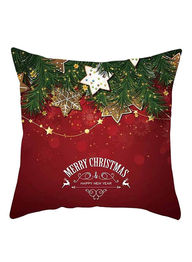 بلولانز Christmas Style Square Throw Cushion Cover Red/Green 18x8x18cm