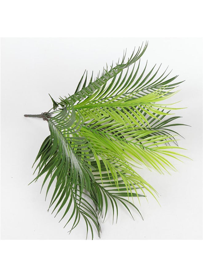 Bluelans - Artificial Plastic Potted Leaf Green one size - Image 1