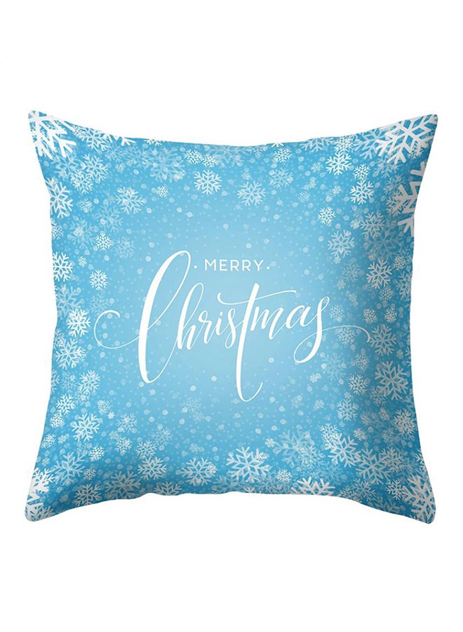 Bluelans Printed Throw Pillow Case Blue 