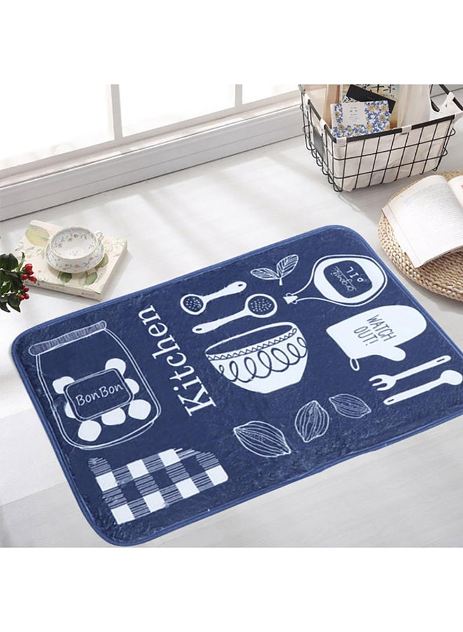 Bluelans Tableware Printed Anti-Slip Doormat Blue - Image 2