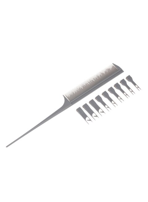 2 Side Hair Dyeing Comb Grey 1.00cm