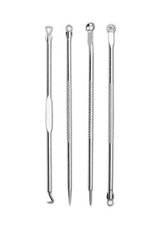 4 Piece Lanbena Household Stainless Steel Double Tip Needle Blackhead Whitehead Pimple Acne Removing Tool - v1550293998/N20845207A_1