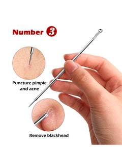 4 Piece Lanbena Household Stainless Steel Double Tip Needle Blackhead Whitehead Pimple Acne Removing Tool - v1550293998/N20845207A_2