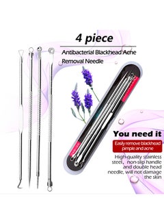 4 Piece Lanbena Household Stainless Steel Double Tip Needle Blackhead Whitehead Pimple Acne Removing Tool - v1550293998/N20845207A_5