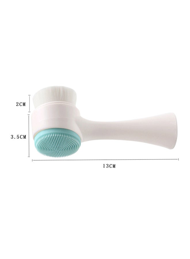 Double-Sided Blackhead Exfoliating And Facial Cleansing Brush White/Blue 13.50cm - Image 2