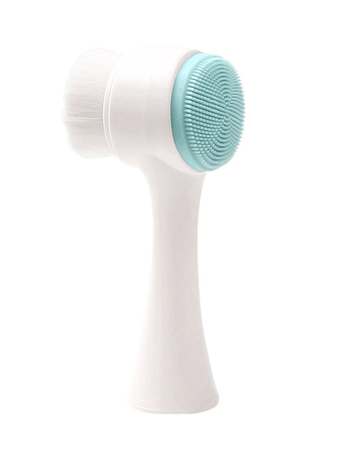 Double-Sided Blackhead Exfoliating And Facial Cleansing Brush White/Blue 13.50cm - Image 1