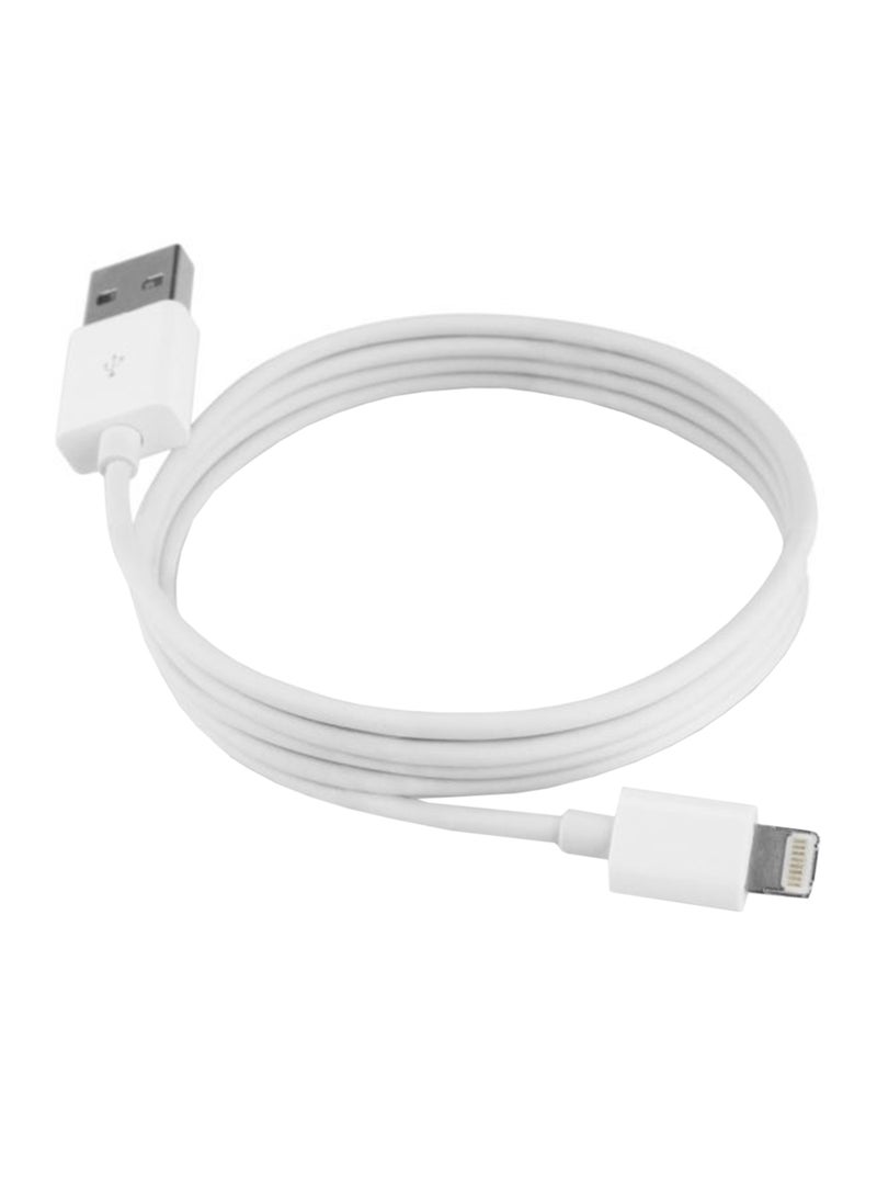 موز كابل شحن USB لهاتف أبل آيفون 5 أبيض - Image 1